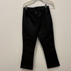 Free People Black Faux Leather Pants